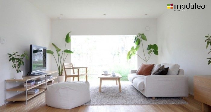 thiên nhiên trong phong cách tối giản nội thất