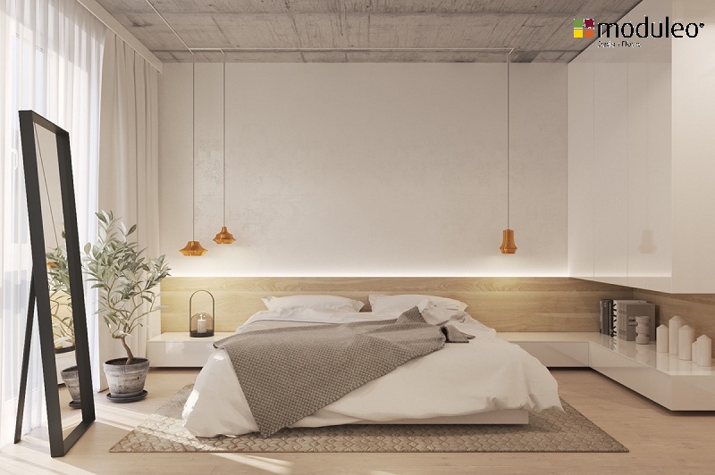 phong cách nội thất tối giản trong phòng ngủ