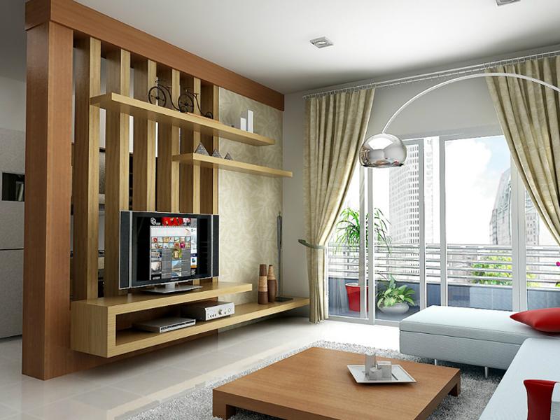 Xu hướng trang trí phòng khách bằng gỗ và chất liệu giả gỗ -